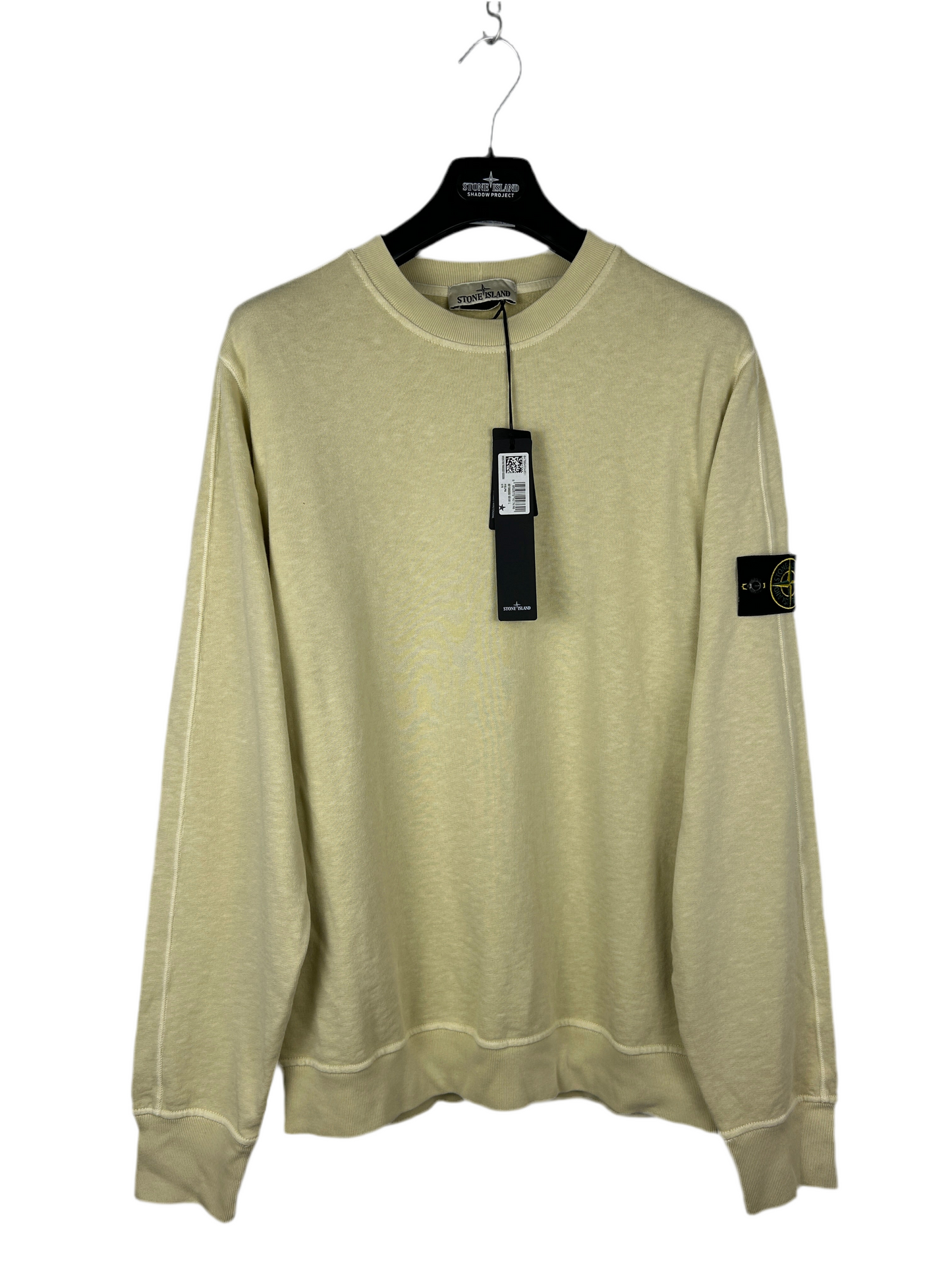 Felpa gialla Stone Island (nuova con cartellino) - Taglia L