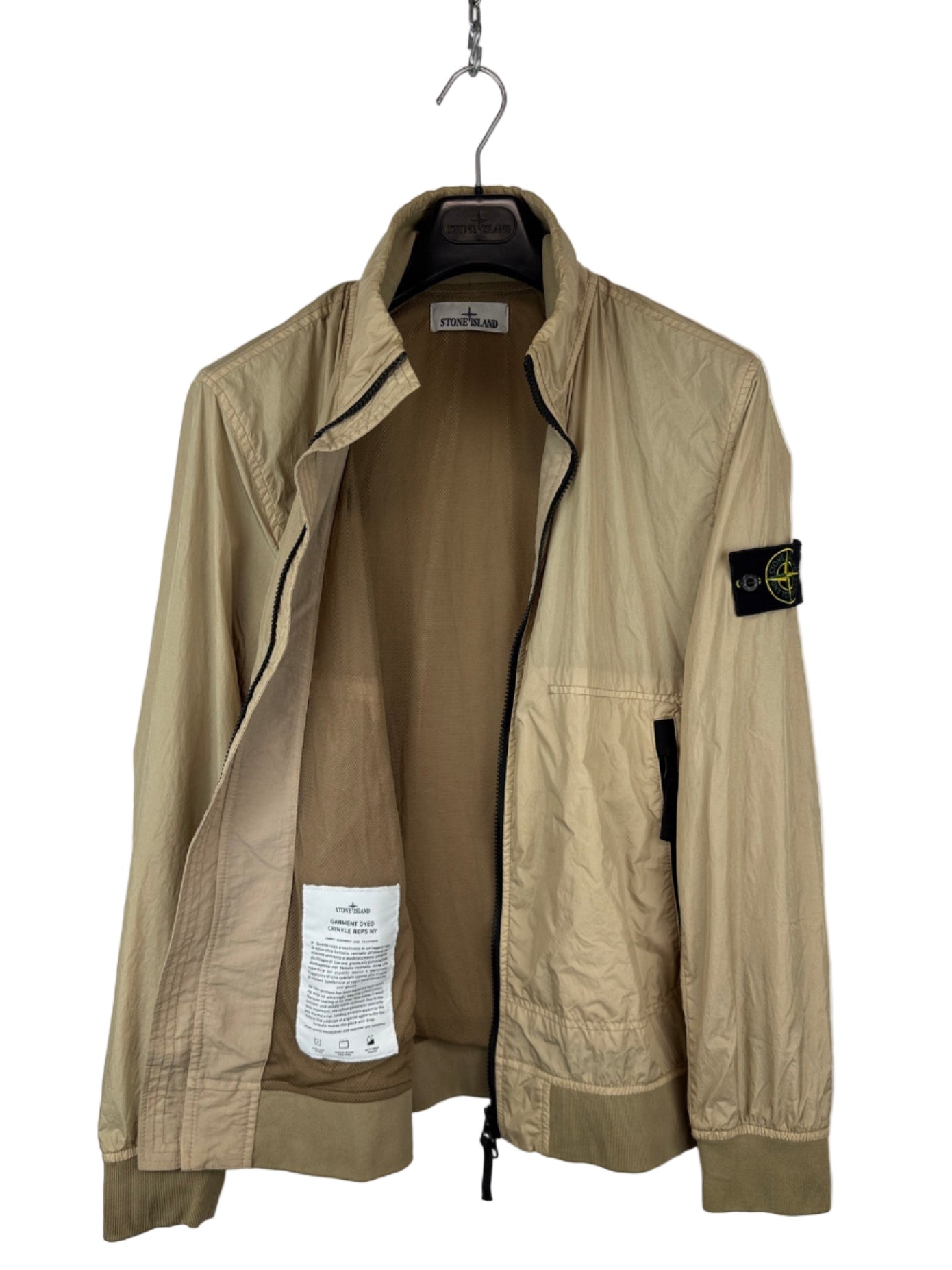 Giacca beige Garment Dyed Crinkle Reps NY Stone Island - Taglia S