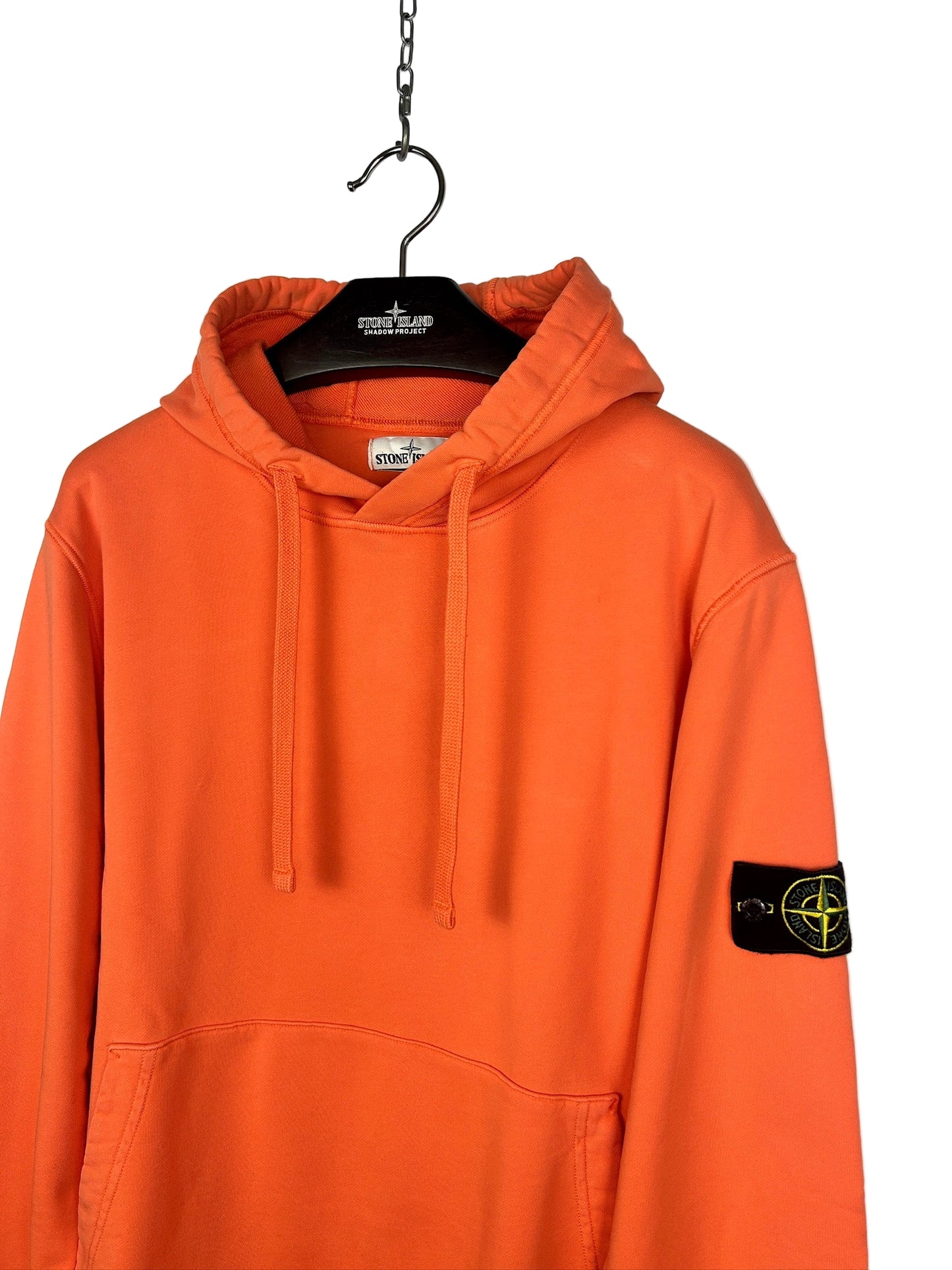 Felpa arancione con cappuccio Stone Island - Taglia XL