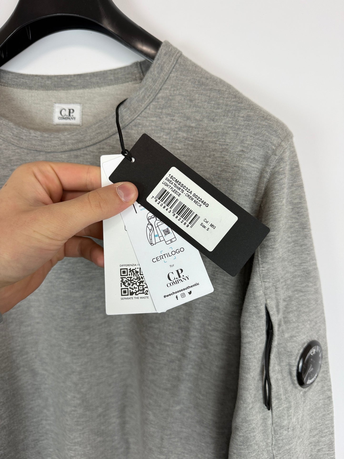 Felpa grigia C.P. Company (nuova con cartellino) - Taglia S