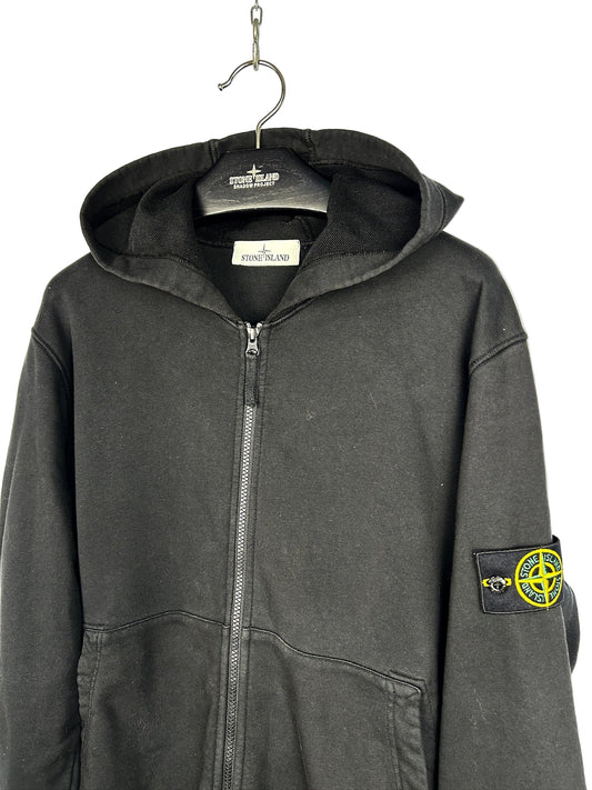 Felpa nera con chiusura a zip Stone Island - Taglia L