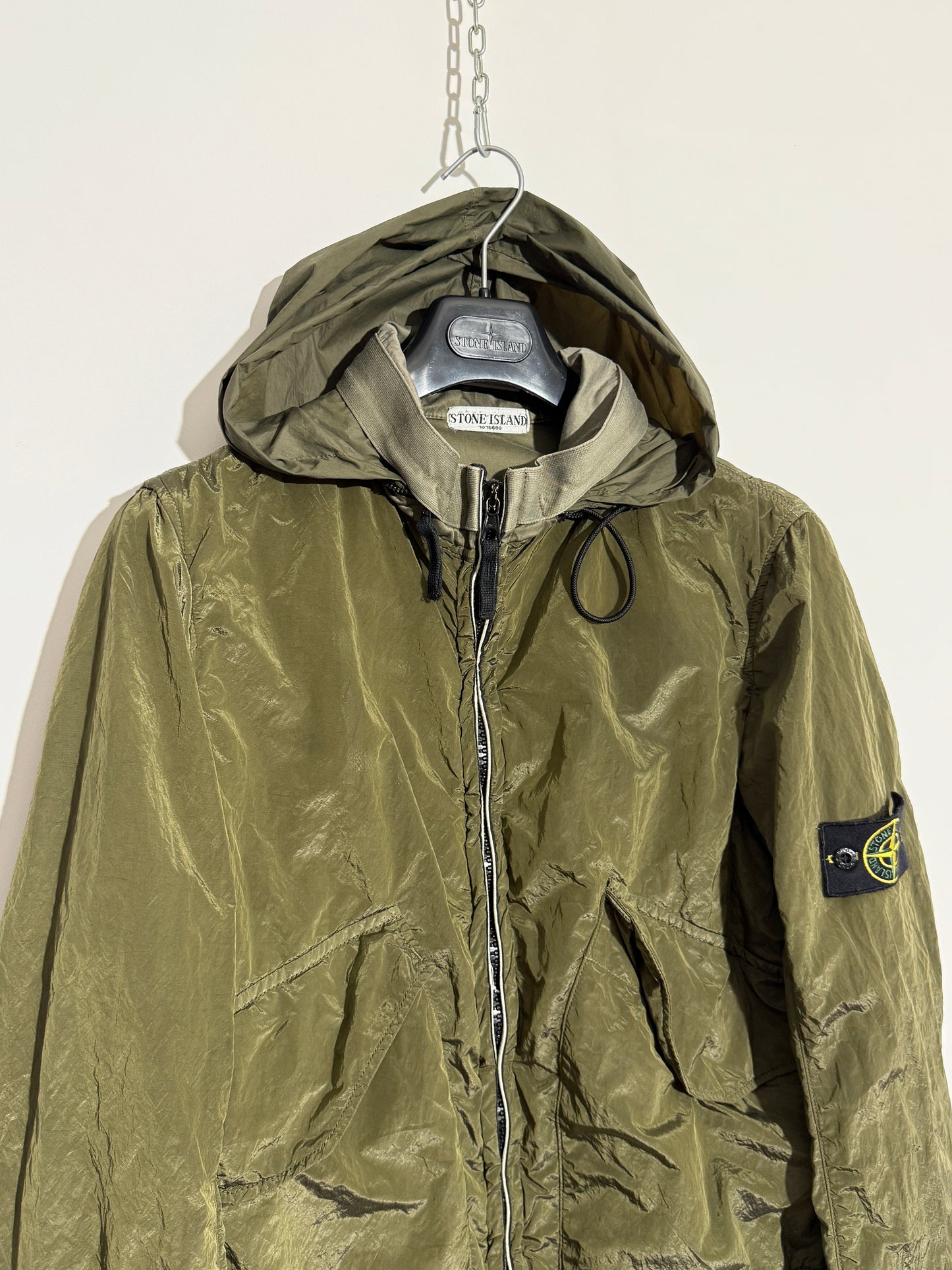 Giacca del 2008 in Nylon metal verde oliva Stone Island - Taglia M