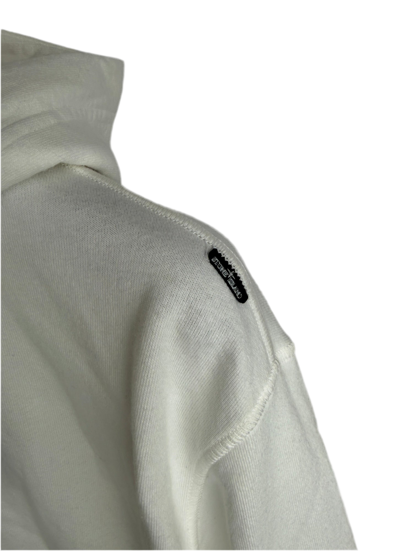 Felpa bianca con bottoni e cappuccio Stone Island Shadow Project - Taglia XL