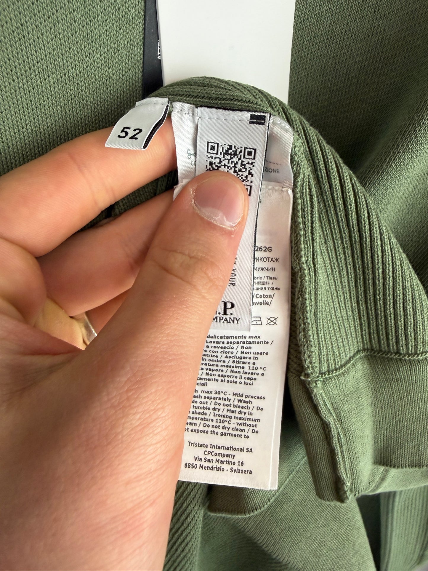 Maglione verde C.P. Company (nuovo con cartellino) - Taglia XL