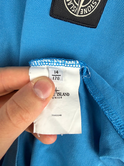 T-shirt blu Stone Island - Taglia Junior (12 anni, 156cm) - foto 7