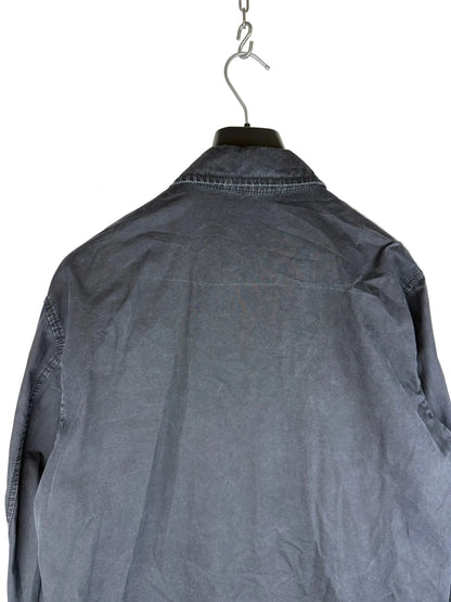 Overshirt blu navy con chiusura a zip Stone Island - Taglia L
