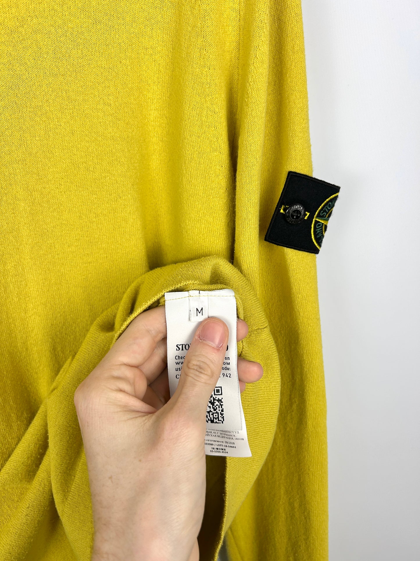 Maglione giallo senape Stone Island - Taglia M