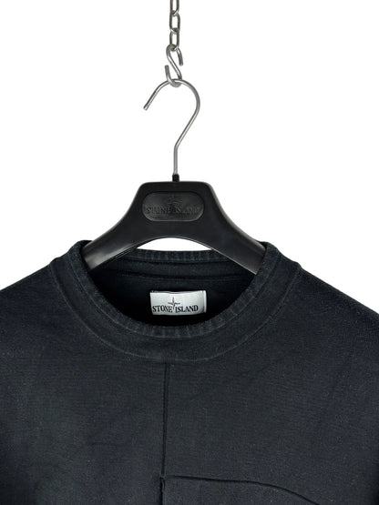 Maglione nero con taschino sul petto Stone Island - Taglia L