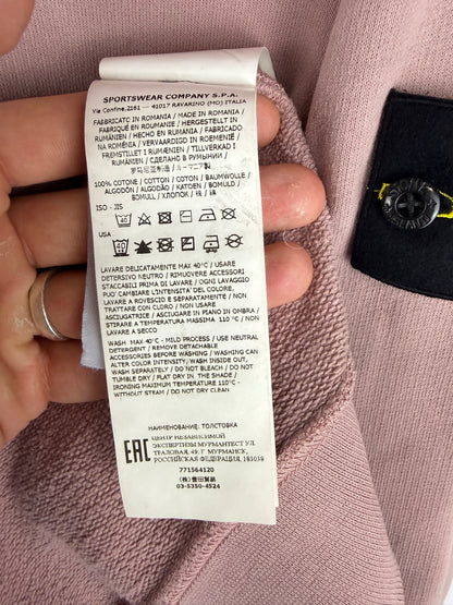 Felpa rosa con cappuccio Stone Island - Taglia M - foto 8