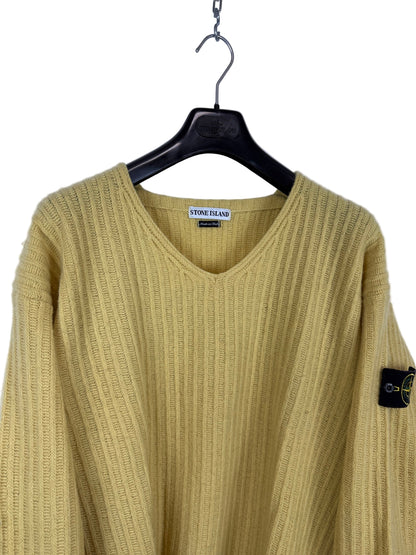 Maglione vintage giallo senape Stone Island - Taglia L