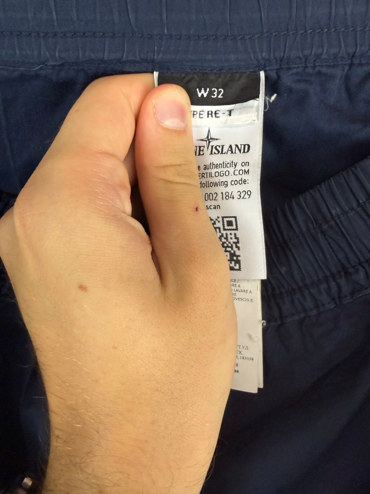 Pantaloni cargo blu Stone Island - Taglia W32
