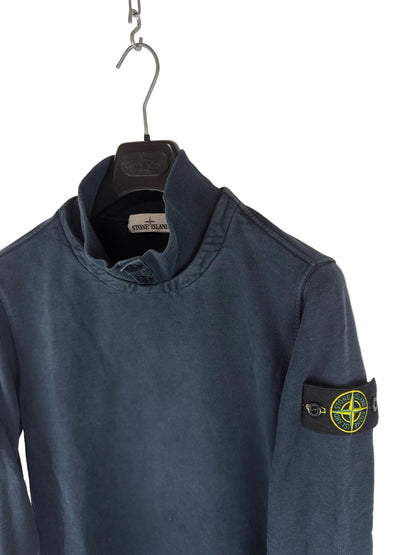 Felpa blu con collo alto Stone Island - Taglia S