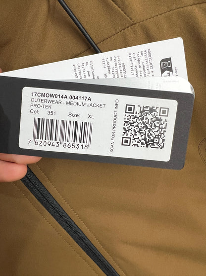 Giacca Pro-Tek marrone con chiusura a zip C.P. Company (nuova con cartellino) - Taglia XL