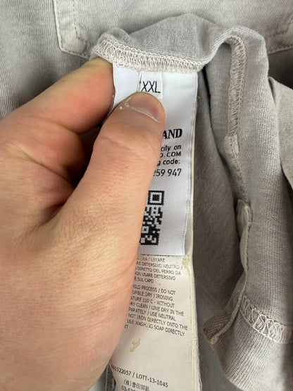 Polo grigia a maniche lunghe Stone Island - Taglia XXL
