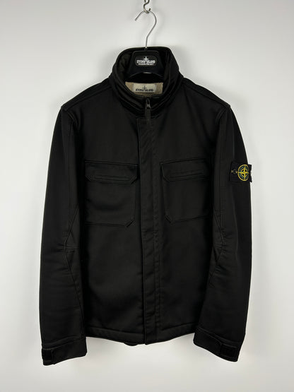 Giacca nera Soft Shell-R Terry Stone Island - Taglia L