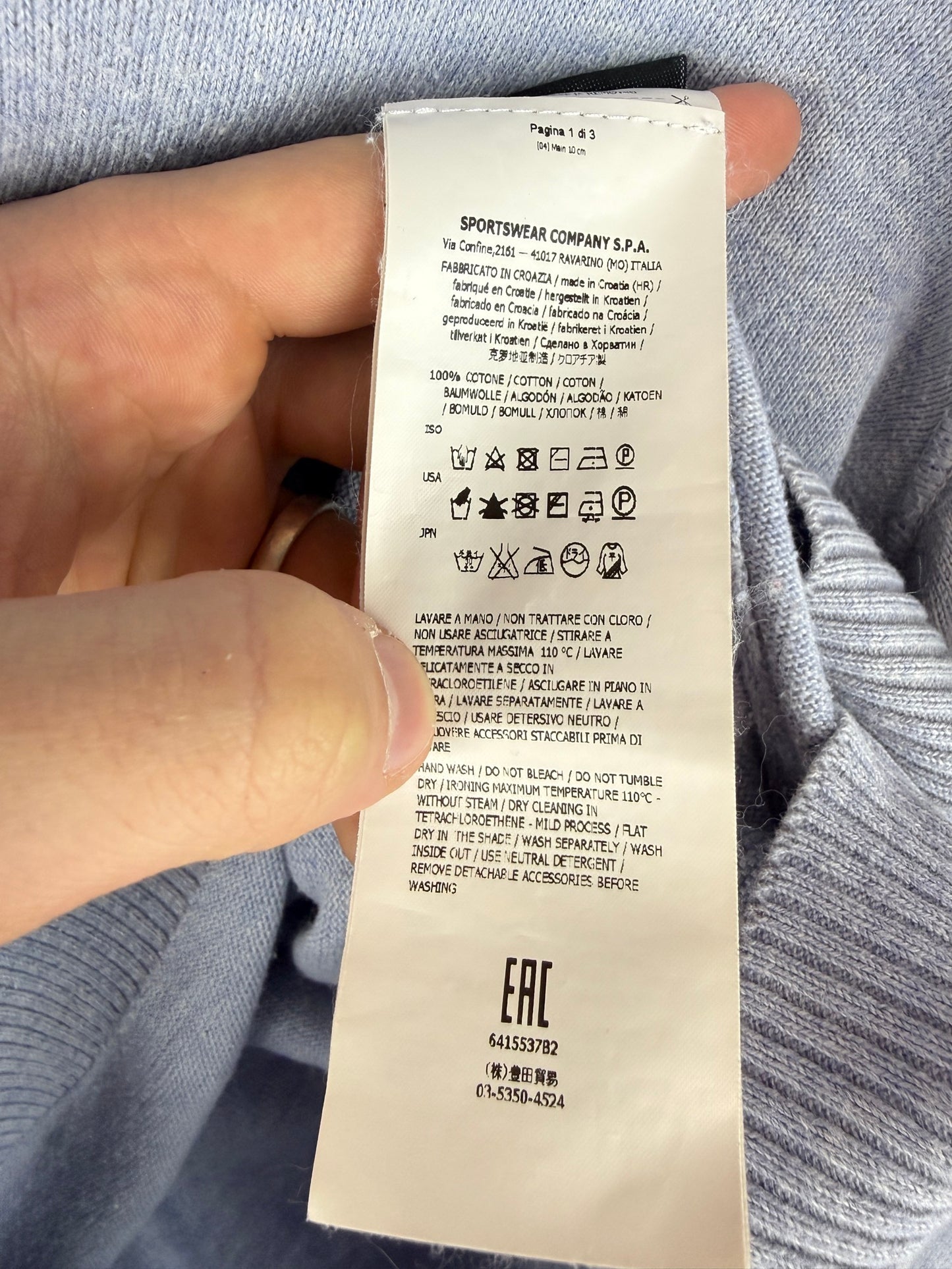 Maglione lilla Stone Island - Taglia S