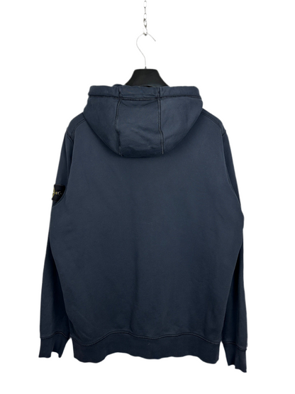 Felpa blu navy con zip e cappuccio Stone Island - Taglia XL