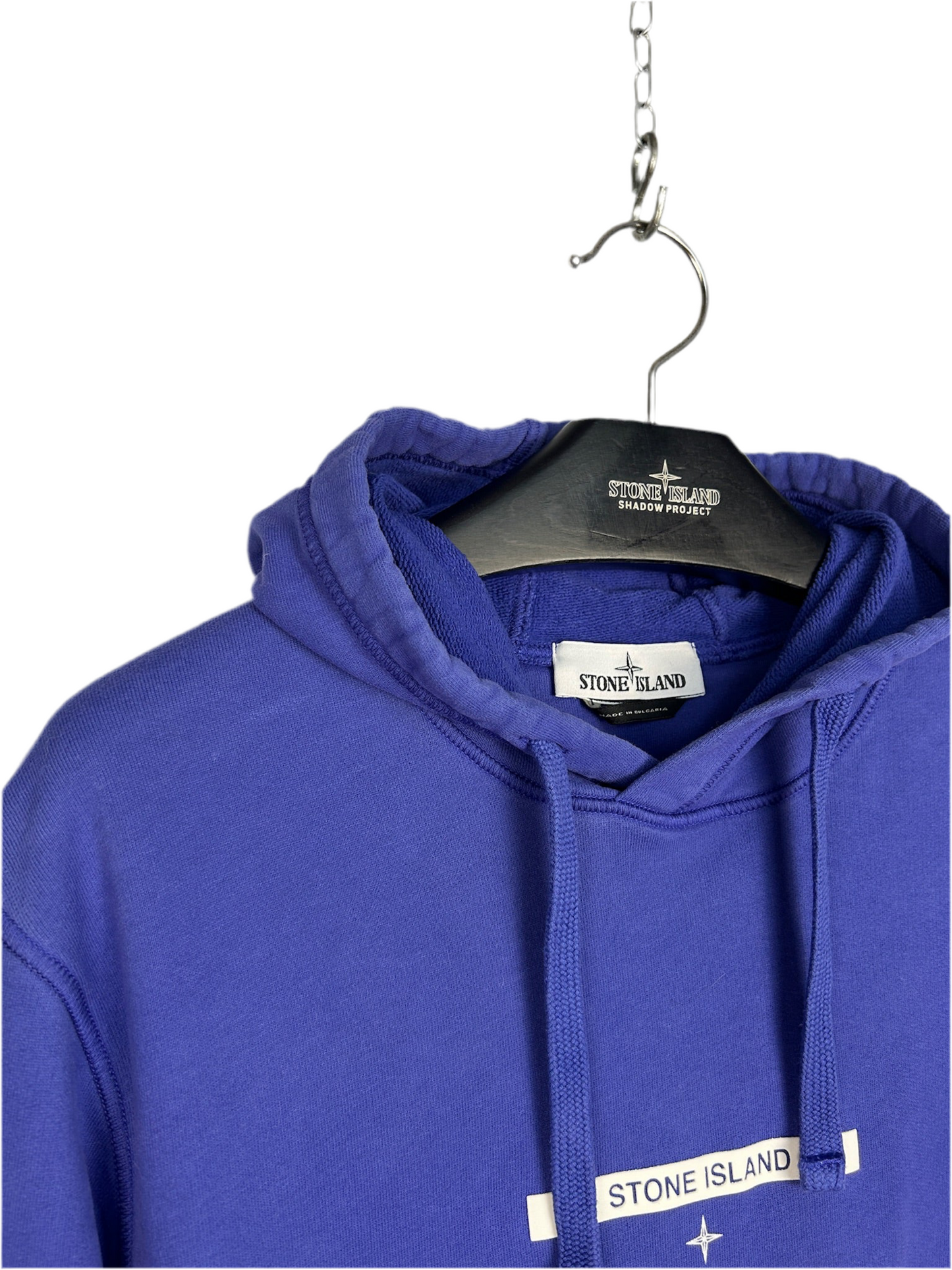 Felpa blu con cappuccio Stone Island - Taglia L