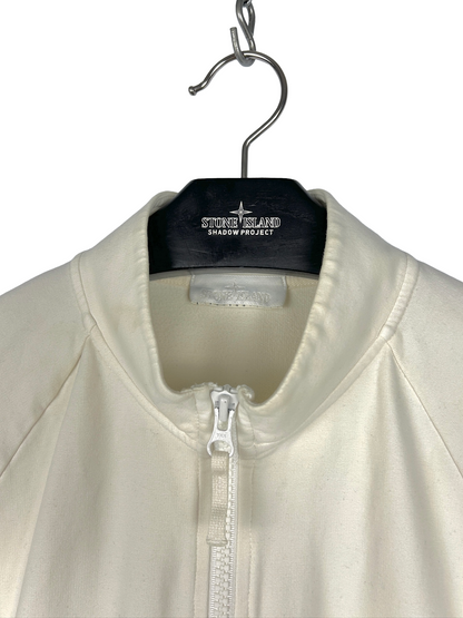 Felpa bianca con zip Ghost Stone Island - Taglia XL