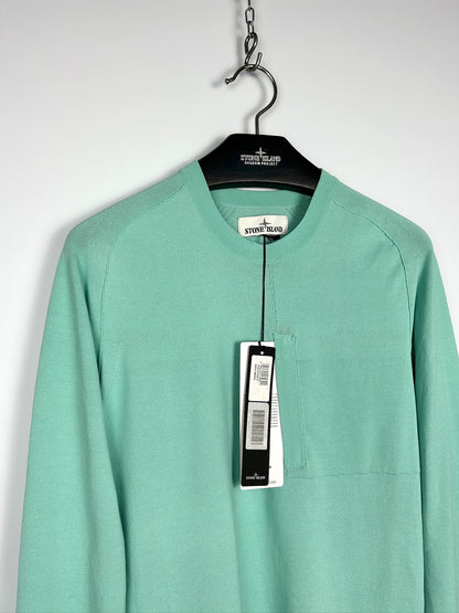 Maglione Marina verde menta Stone Island (nuovo con cartellino) - Taglia M