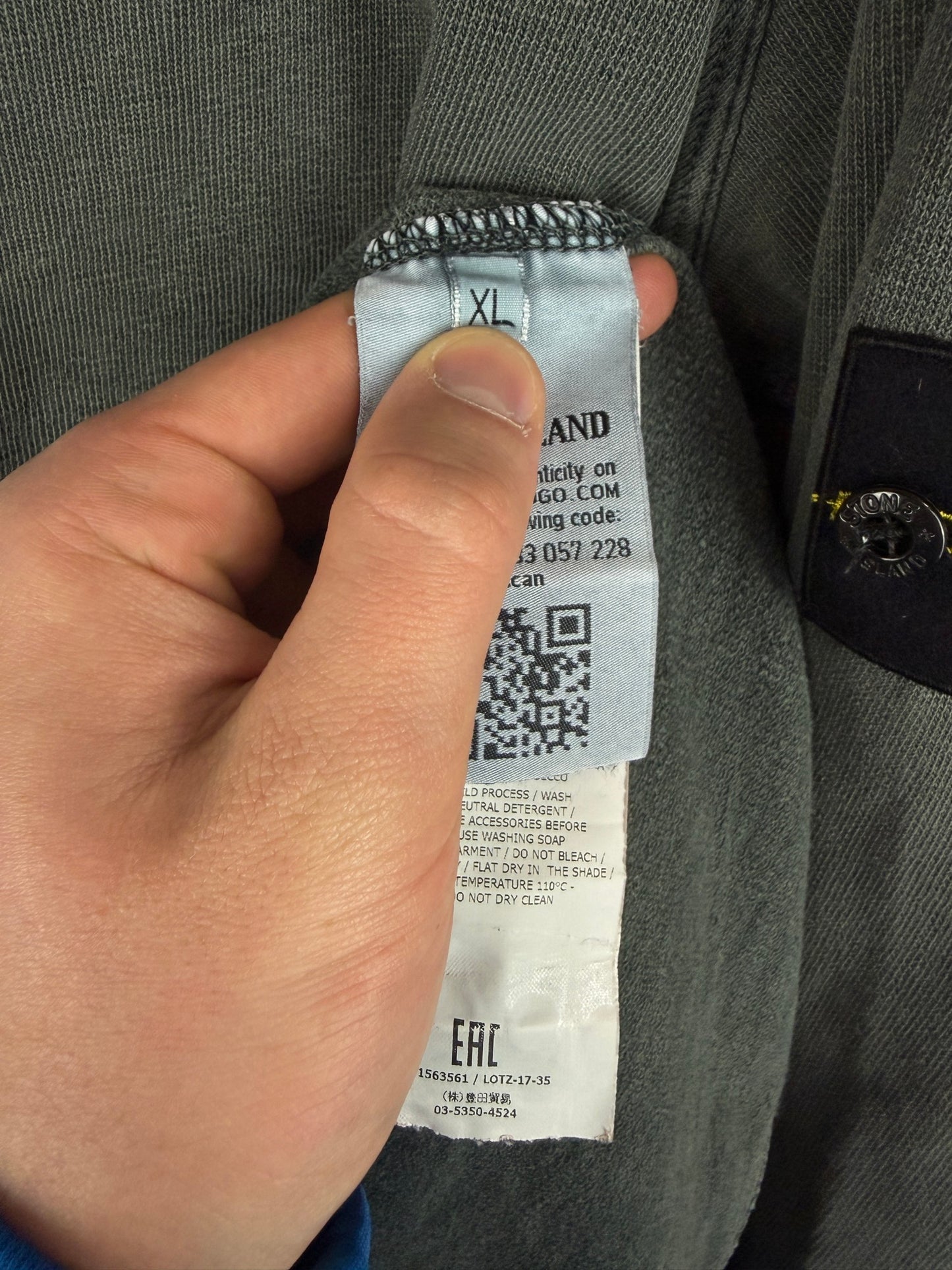 Felpa grigia Stone Island - Taglia XL