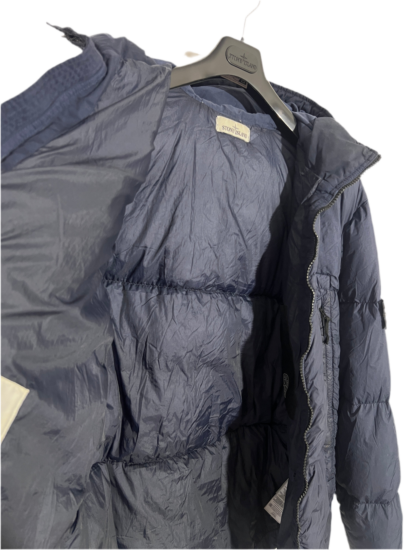 Piumino blu Garment Dyed Crinkle Reps NY Down Stone Island - Taglia XXL
