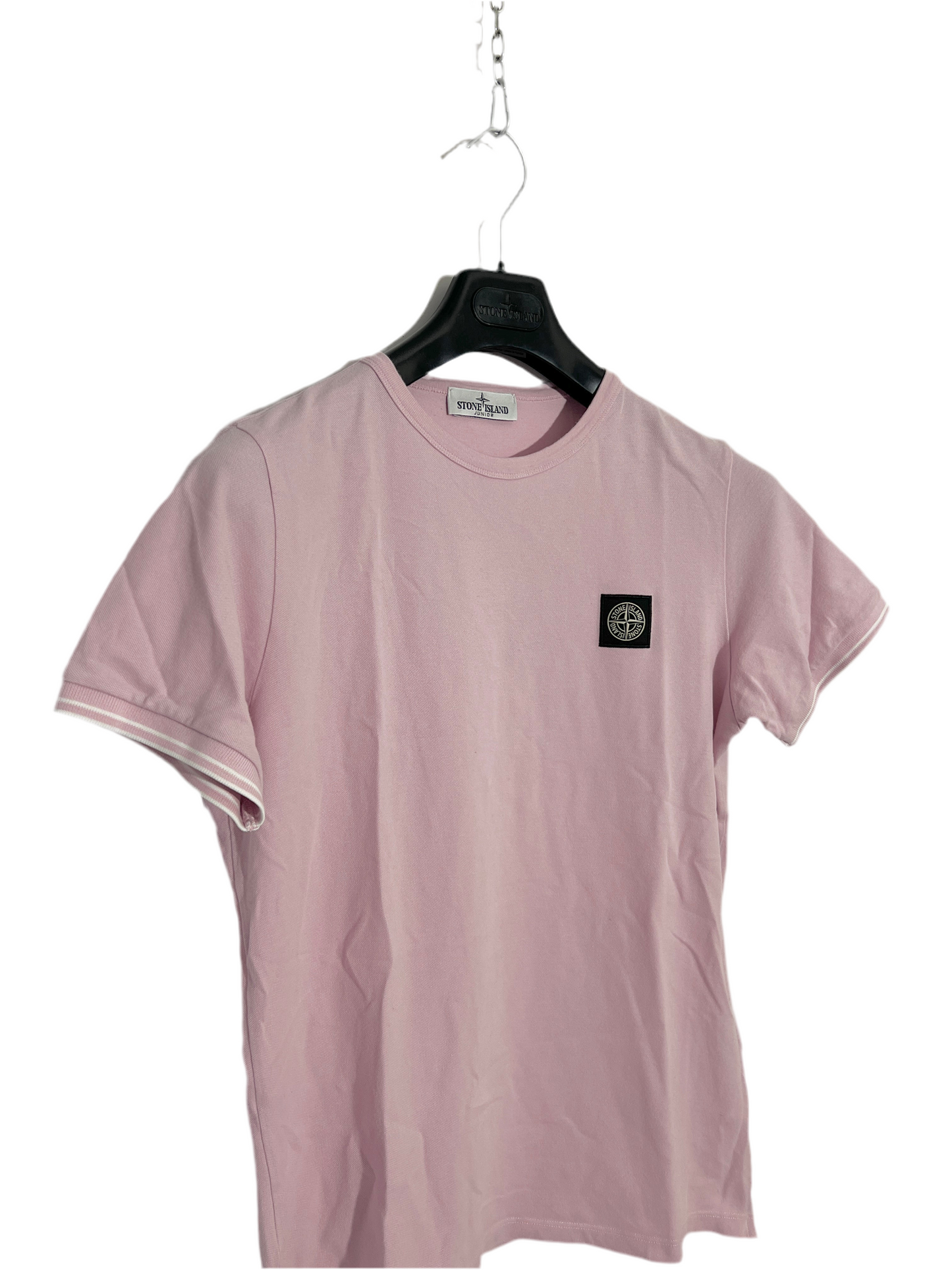 T-shirt rosa in piqué Stone Island - Taglia Junior (14 anni, 170cm)