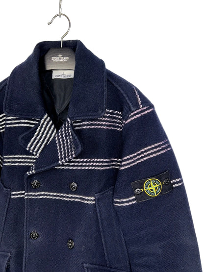 Giacca Panno Militare + Righe Reflective blu Stone Island - Taglia XL