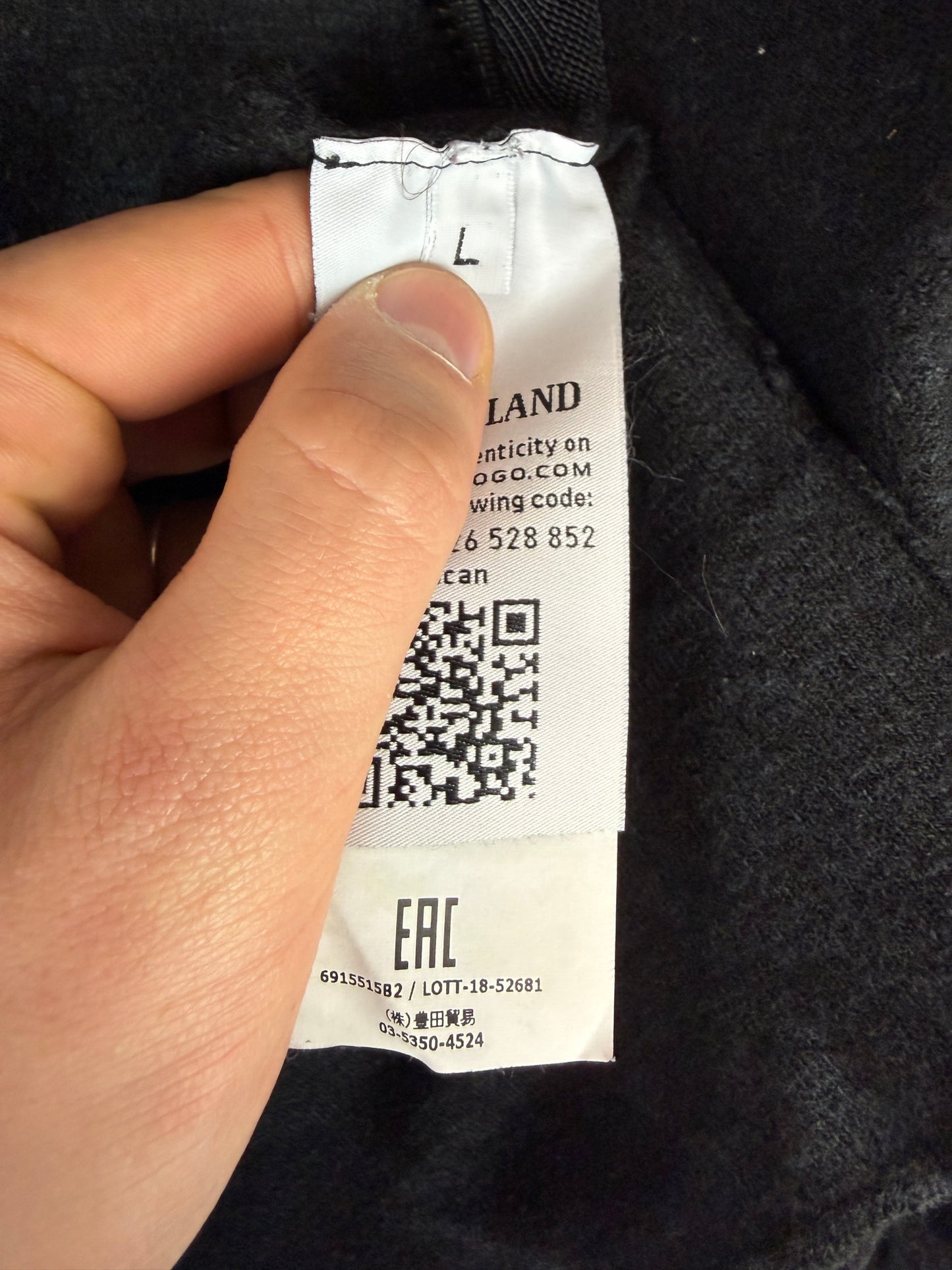 Maglione nero con zip Stone Island - Taglia S