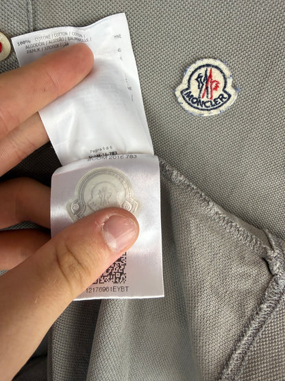 Polo grigia Moncler - Taglia L