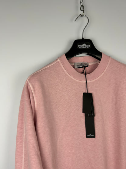 Felpa rosa Stone Island (nuova con cartellino) - Taglia L