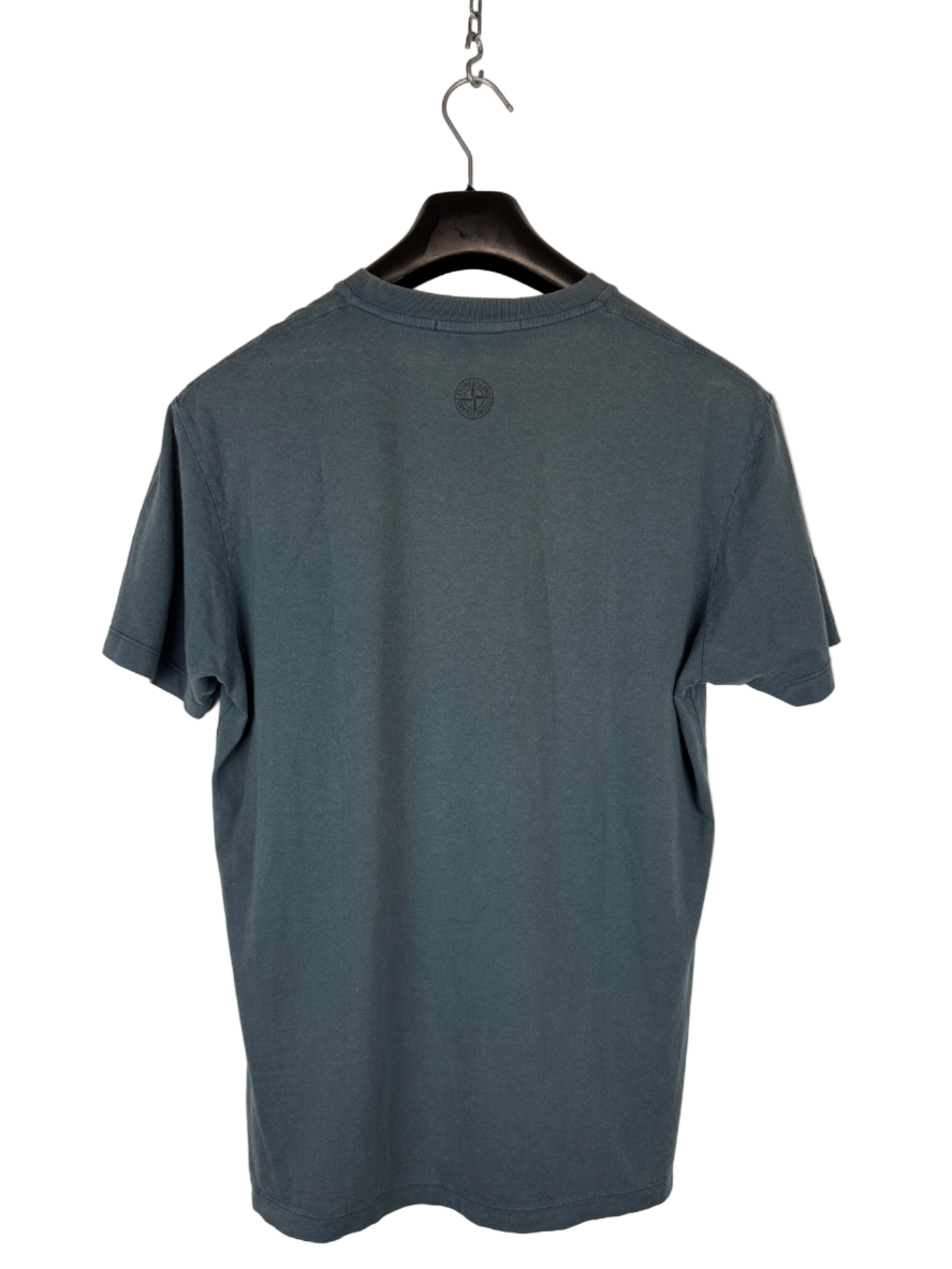 T-shirt blu con stampa Stone Island - Taglia L