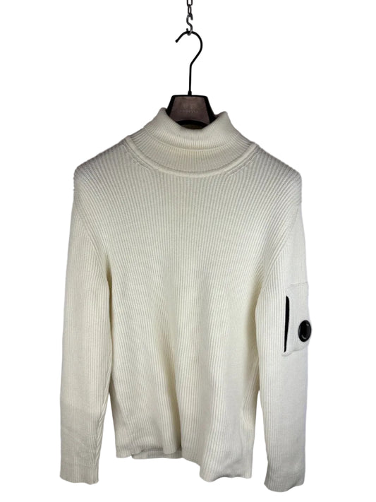 Maglione dolcevita bianco-panna C.P. Company - Taglia S