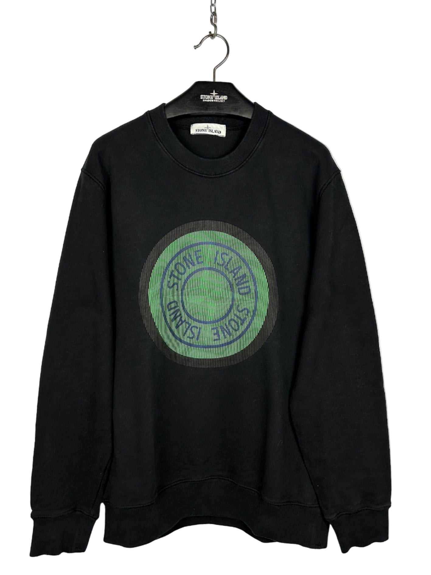 Felpa con logo in gomma 3D nera Stone Island - Taglia XL
