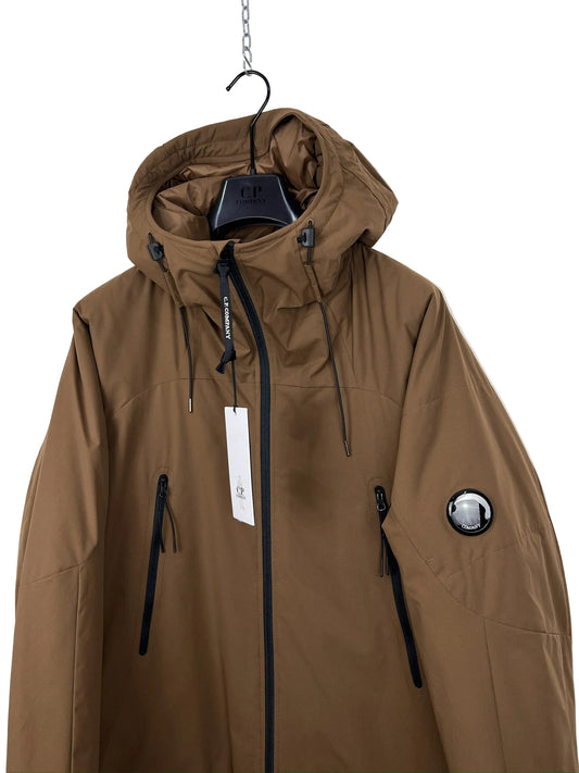 Giacca Pro-Tek marrone con chiusura a zip C.P. Company (nuova con cartellino) - Taglia XL