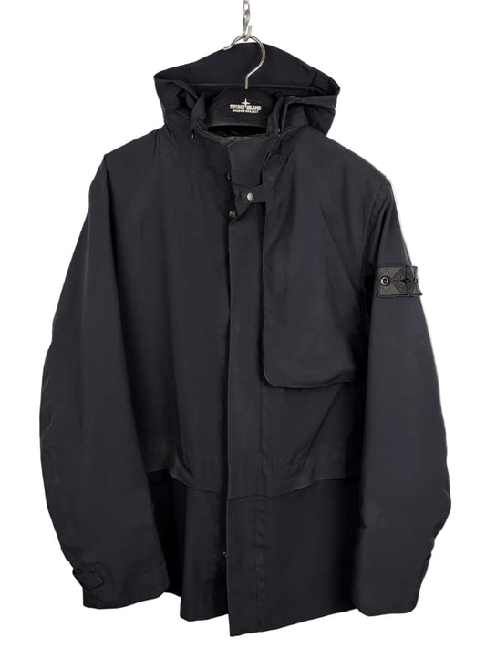 Stealth Jacket nera con chiusura a zip Stone Island Shadow Project - Taglia L