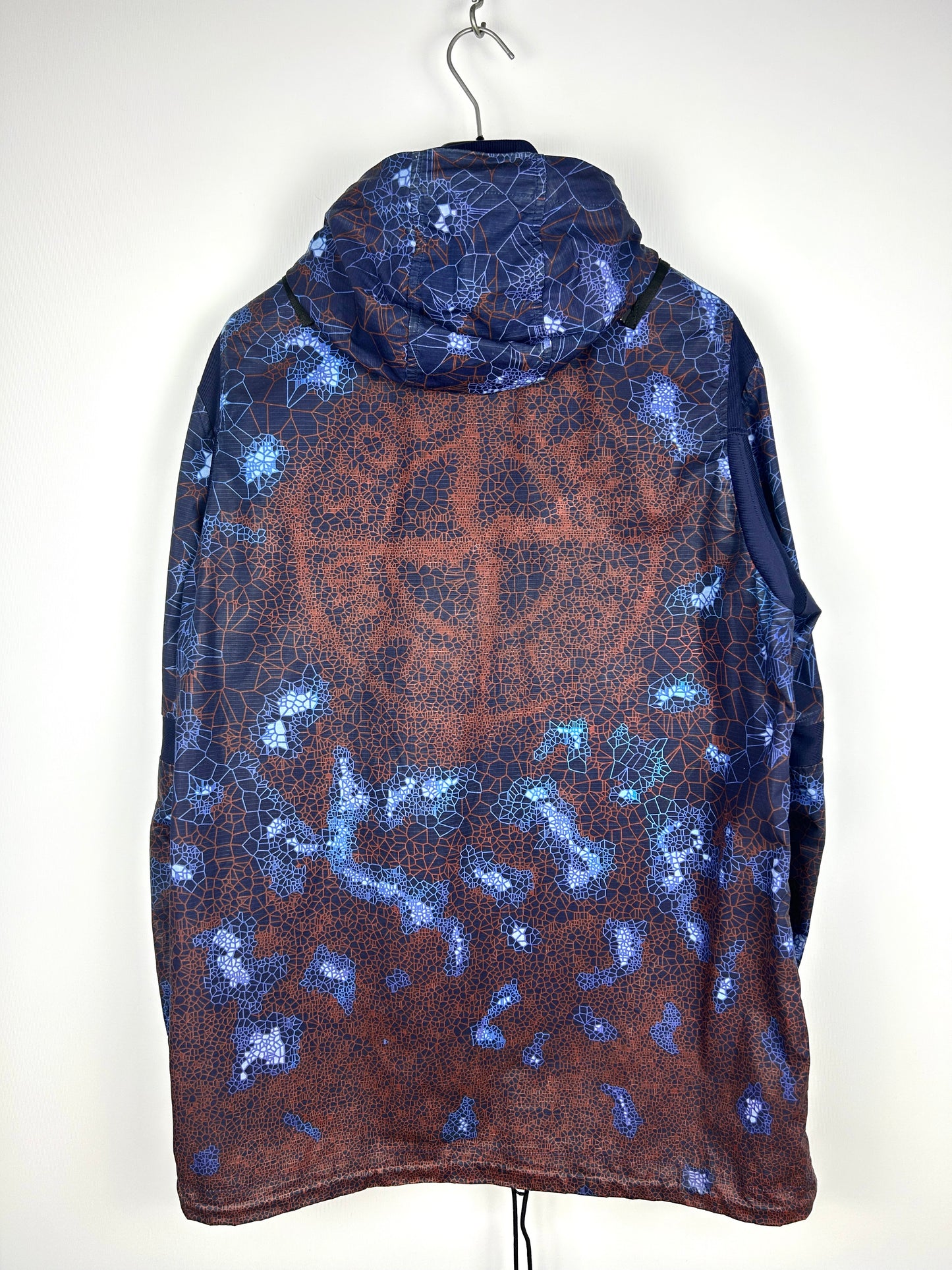 Giacca con cappuccio blu Stone Island Printed Heat Reactive Thermosensitive Fabric - Taglia L