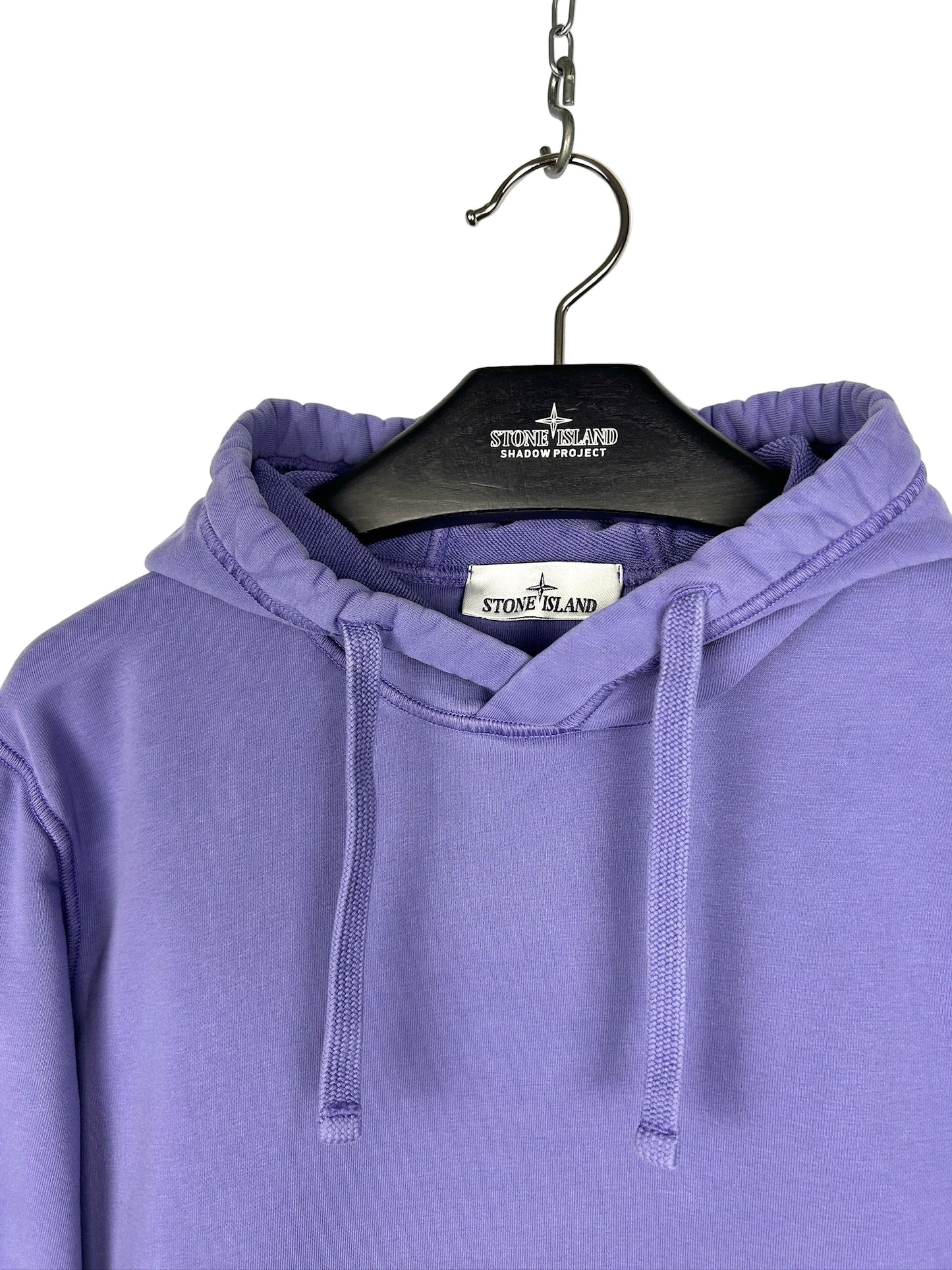 Felpa lilla con cappuccio Stone Island - Taglia M