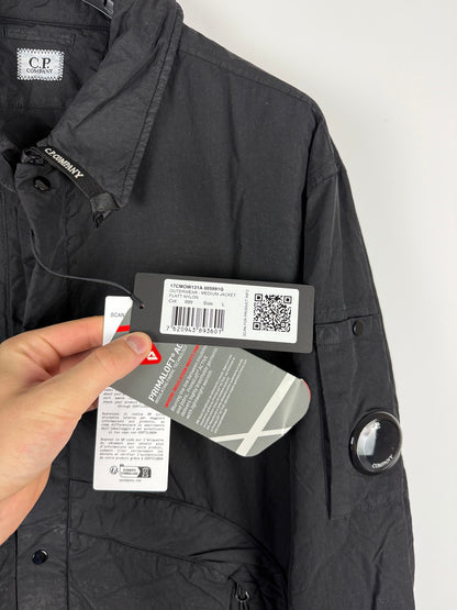 Giacca Flatt Nylon nera in Primaloft C.P. Company (nuova con cartellino) - Taglia L
