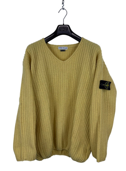 Maglione vintage giallo senape Stone Island - Taglia L