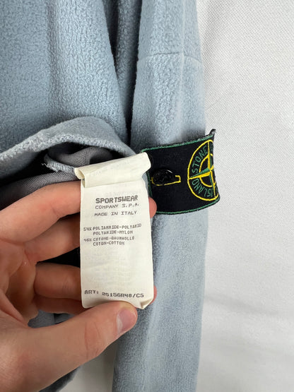Felpa azzurra vintage Stone Island - Taglia L