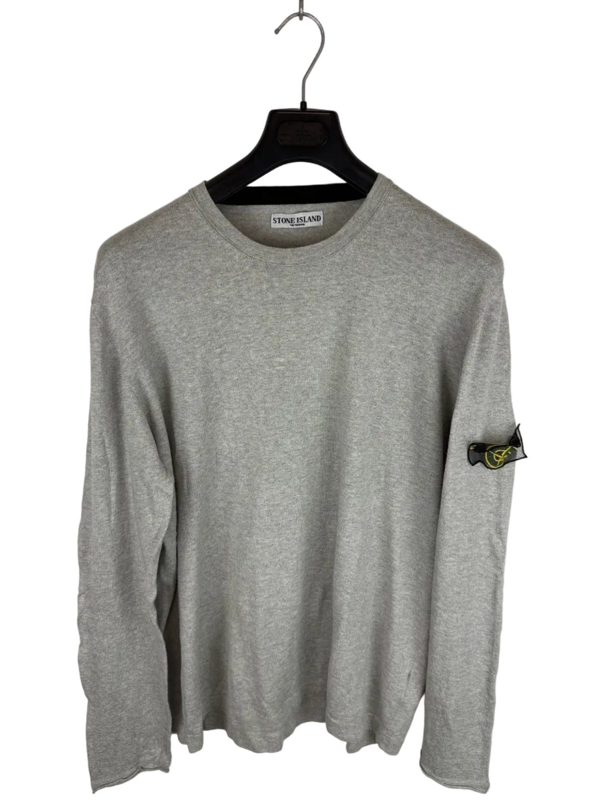 Maglione leggero grigio con Mesh Badge Stone Island - Taglia 3XL