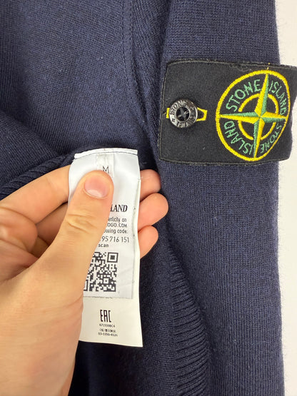 Maglione blu navy in lana Stone Island - Taglia M