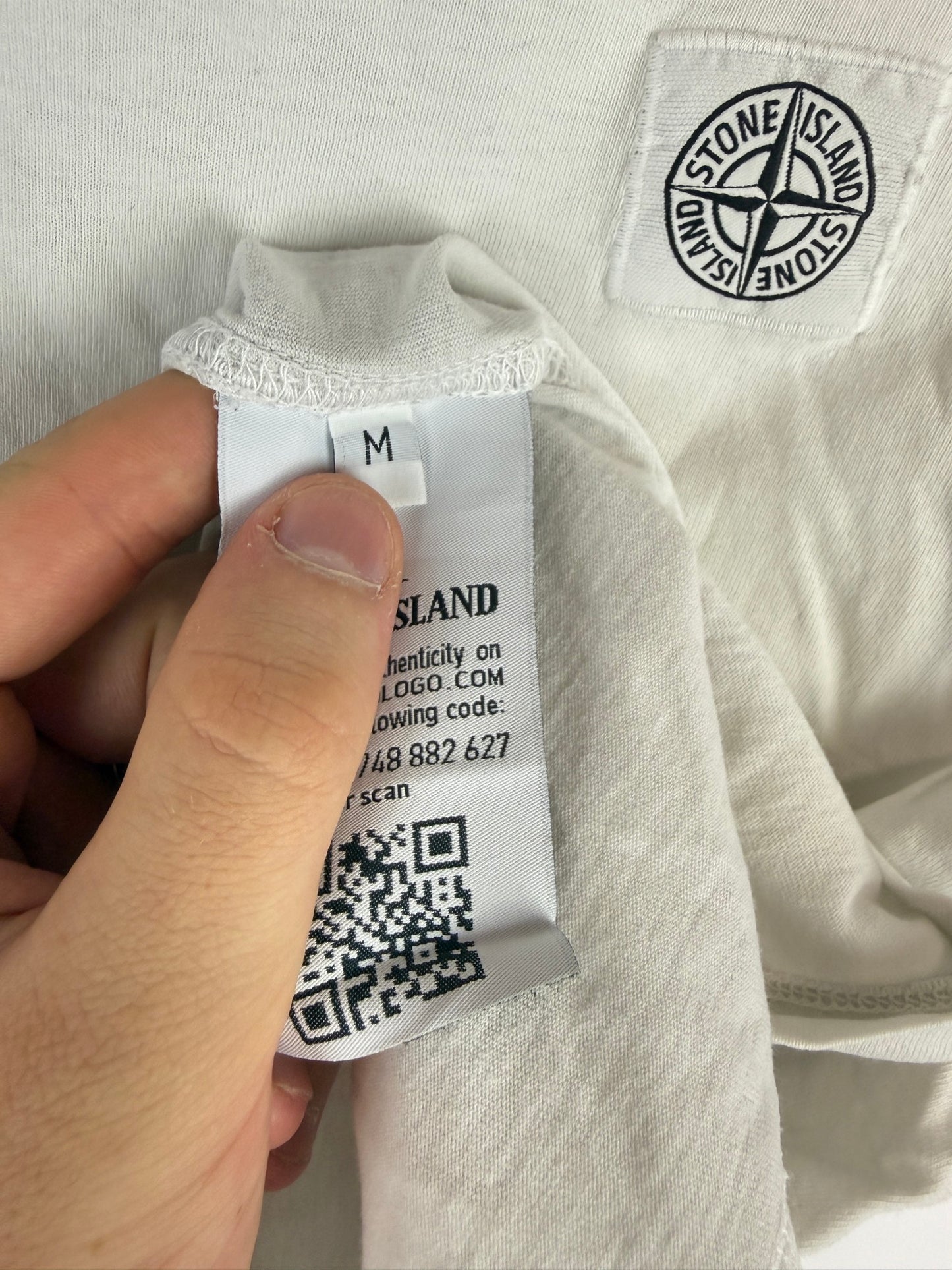 T-shirt bianca Stone Island - Taglia M