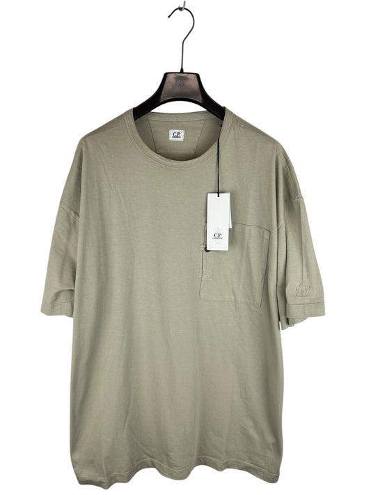 T-shirt grigia con taschino sul petto C.P. Company (nuova con cartellino) - Taglia XXL