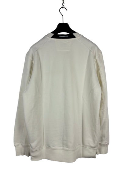 Felpa bianca C.P. Company (nuova con cartellino) - Taglia XXL