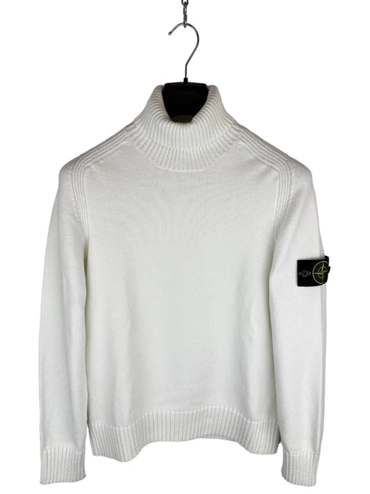 Maglione dolcevita bianco Stone Island - Taglia S