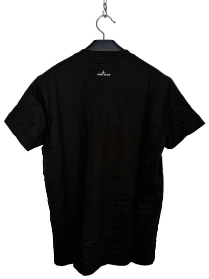 T-shirt nera Stone Island de la Guarda - Taglia L