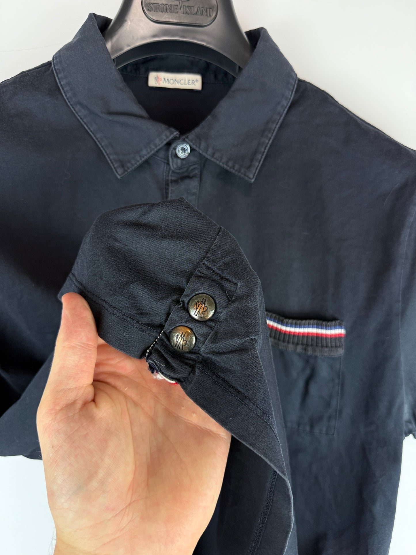 Polo blu navy Moncler - Taglia M