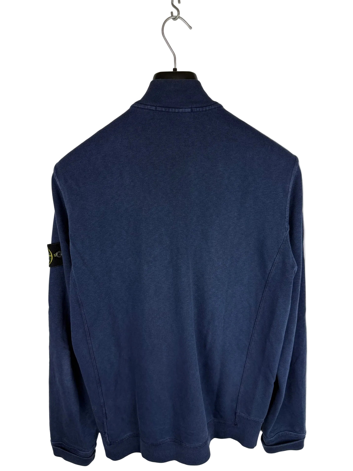 Felpa blu a collo alto con zip Stone Island - Taglia L
